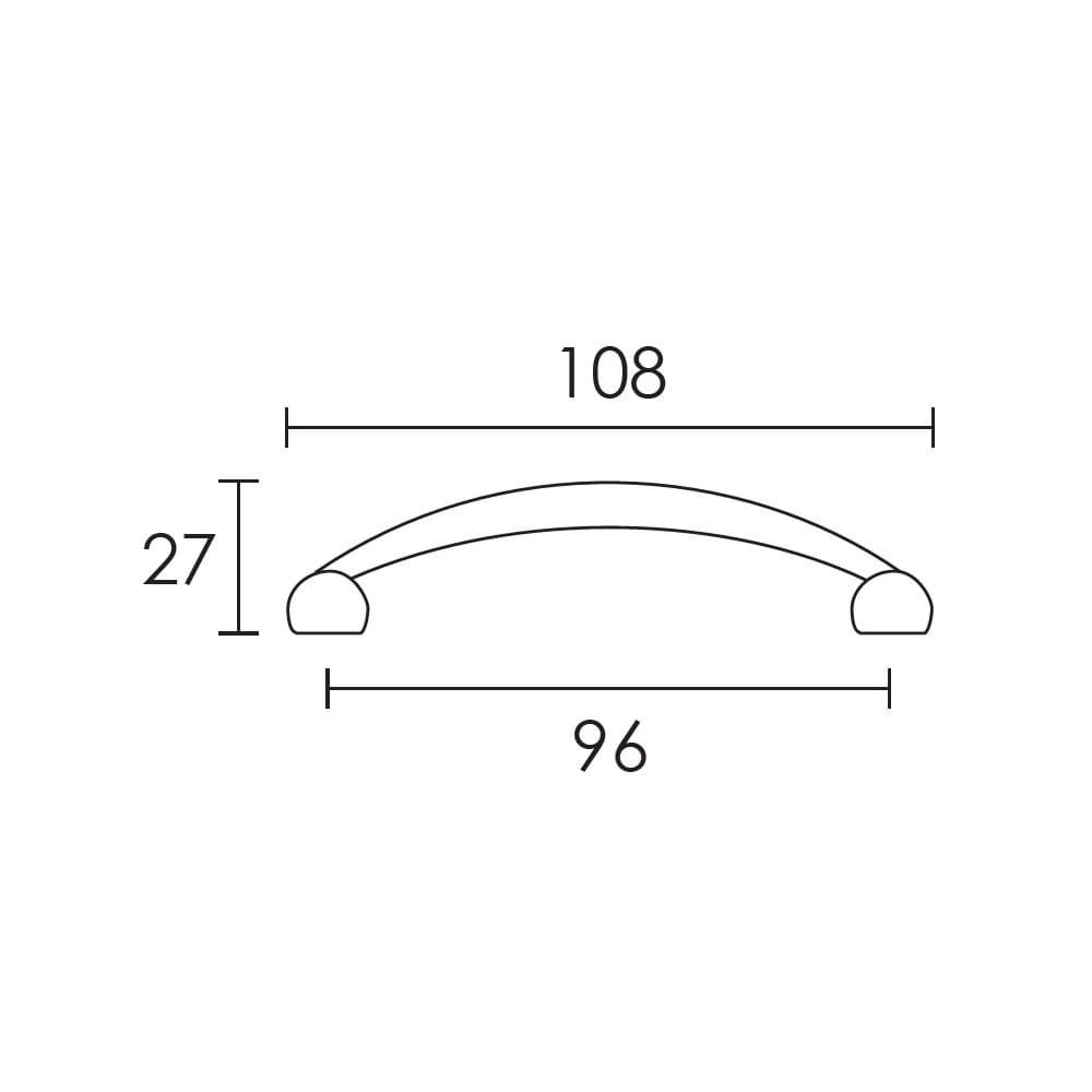 Λαβή Επίπλων Conset C505 Σατινέ Νίκελ 96mm - 2
