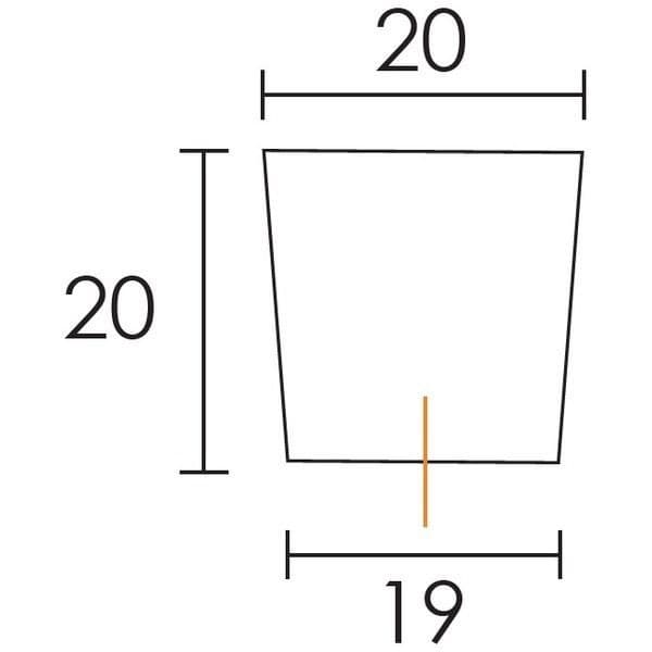 Πόμολο Επίπλων Conset C721 Ματ Μαύρο 20x20mm - 2