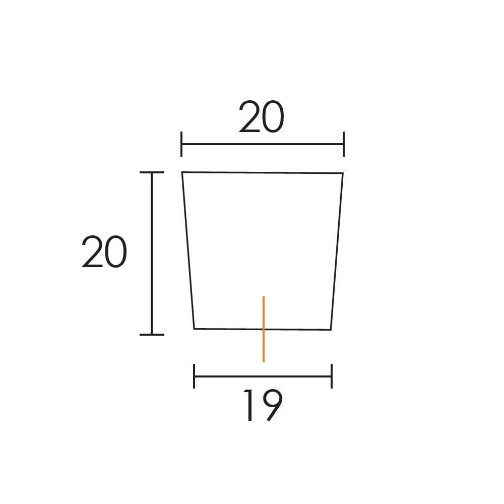 Πόμολο Επίπλων Conset C721 Ματ Μαύρο 20x20mm - 3