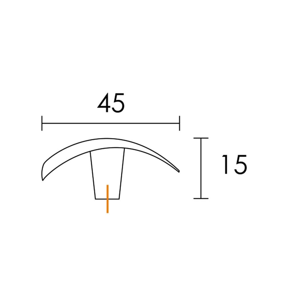 Πόμολο Επίπλων Conset C829 Ματ Νίκελ 45mm - 2