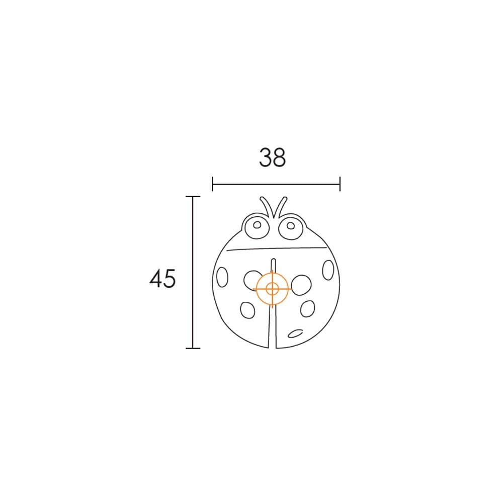 Πόμολο Επίπλων Conset C849 P13 Πασχαλίτσα 38x45mm - 2