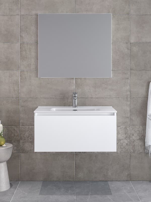 Έπιπλο Royal Sevilla 80 Λευκό γυαλιστερό 81x35x46cm