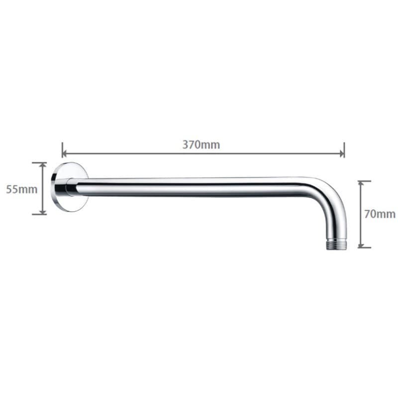 Βραχίονας παροχής νερού Imex BPR001/AC Inox Σατινέ 37εκ - 2