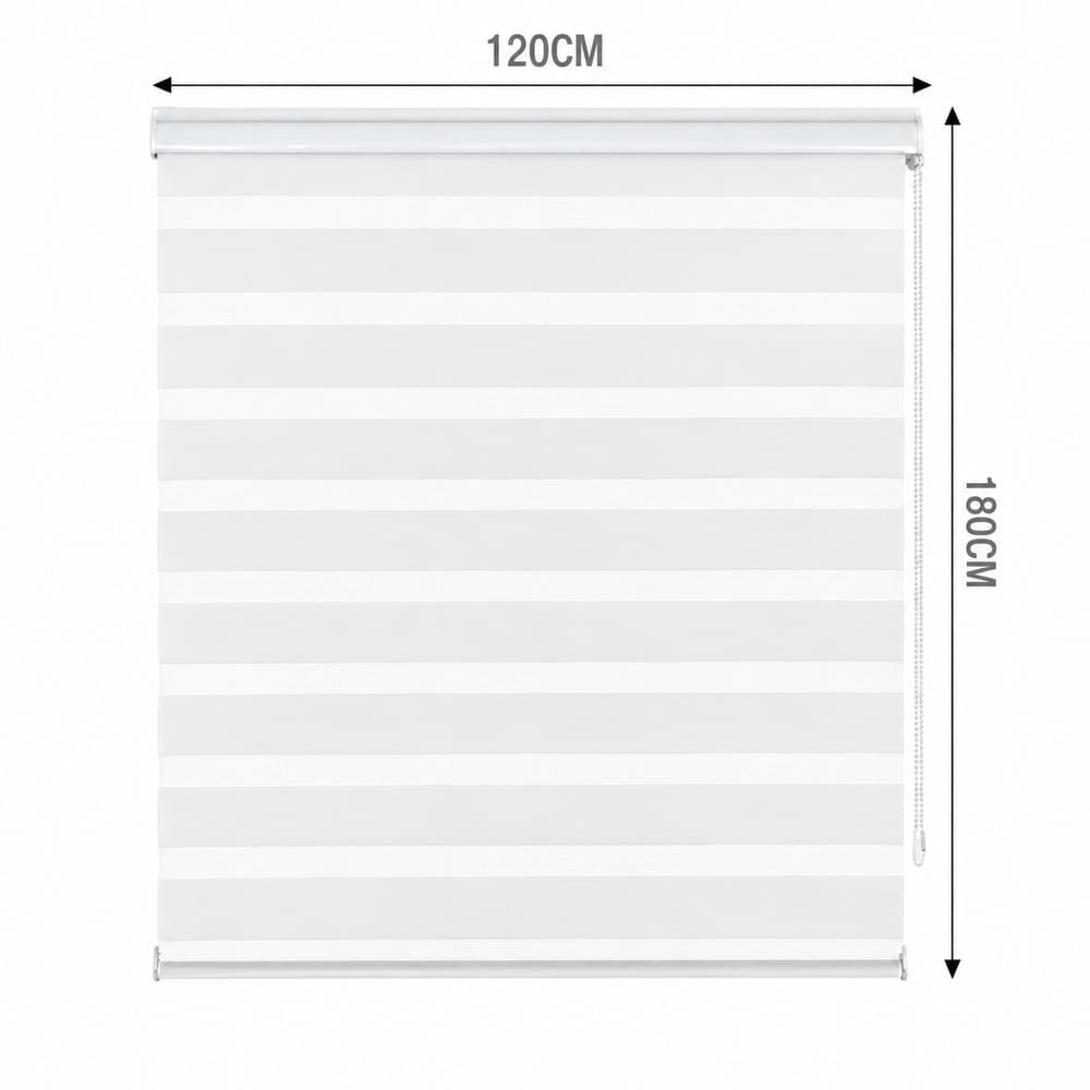 Ρολοκουρτίνα Διπλή Μέρα / Νύχτα MRShome DC-DWH120180 Λευκό 120x180cm - 3