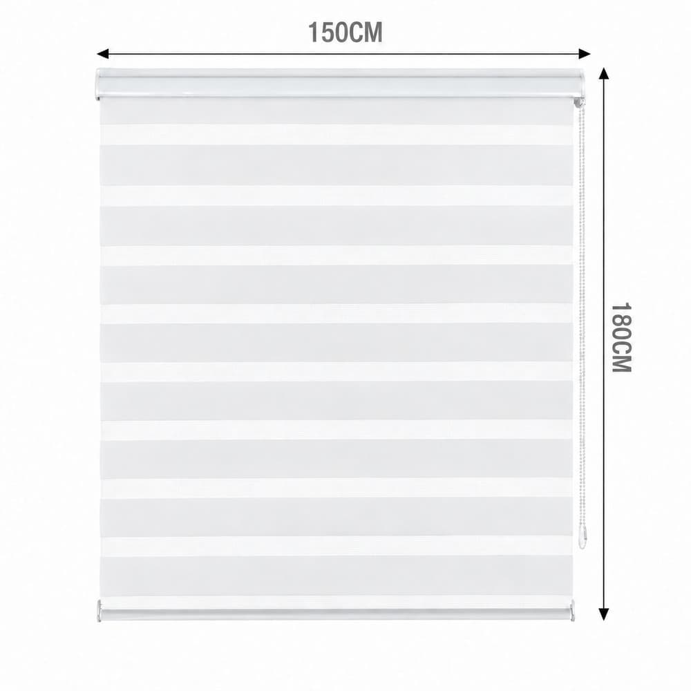 Ρολοκουρτίνα Διπλή Μέρα / Νύχτα MRShome DC-DWH150180 Λευκό 150x180cm - 3