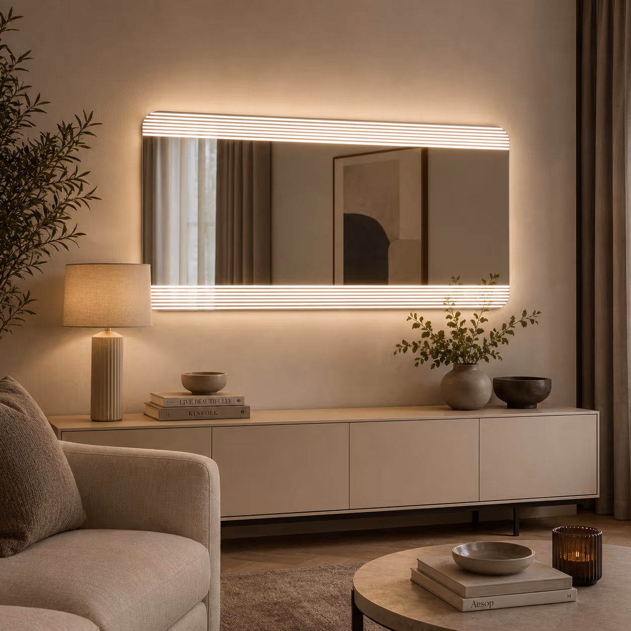 Καθρέπτης μπάνιου με Led MRShome MRS4601005 120x60cm - 3