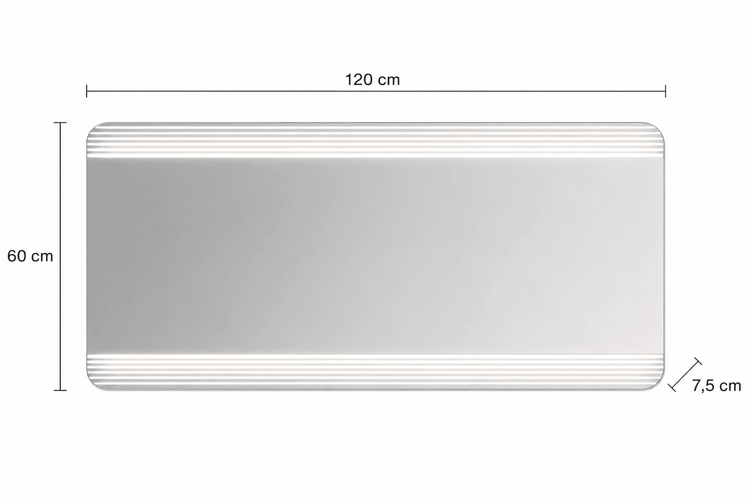 Καθρέπτης μπάνιου με Led MRShome MRS4601005 120x60cm - 4