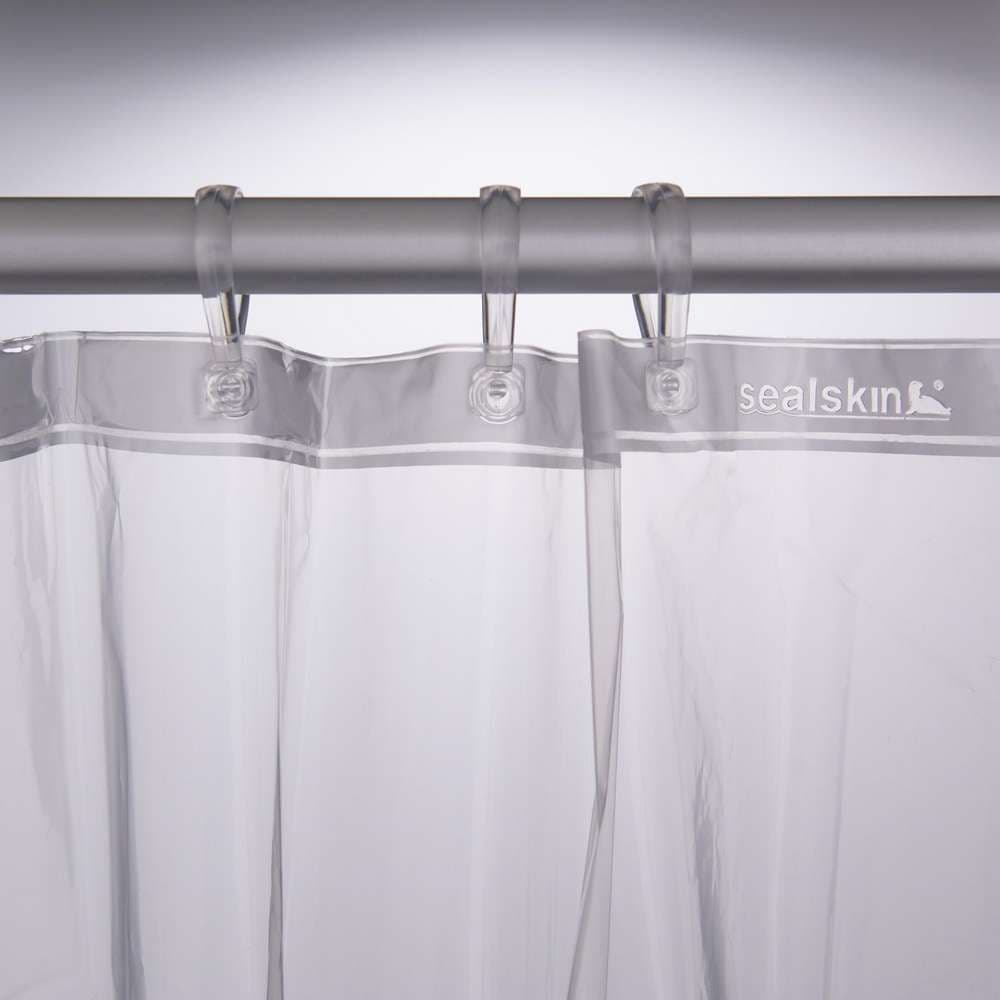 Κουρτίνα Μπάνιου Πλαστική Sealskin Clear 210041300 Διάφανο 180x200cm - 2