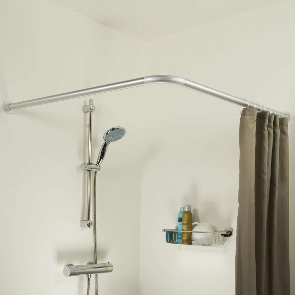 Βραχίονας Μπάνιου Γωνιακός Sealskin 276666218 Χρώμιο 90x90cm Ø28mm - 2
