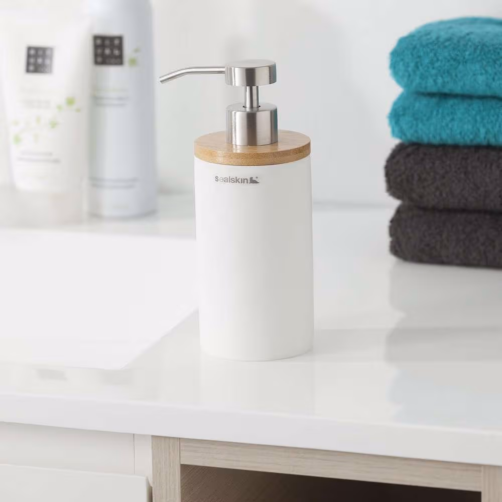Ντισπένσερ Επικαθήμενο Sealskin Grace 361910210 Λευκό 350ml - 4