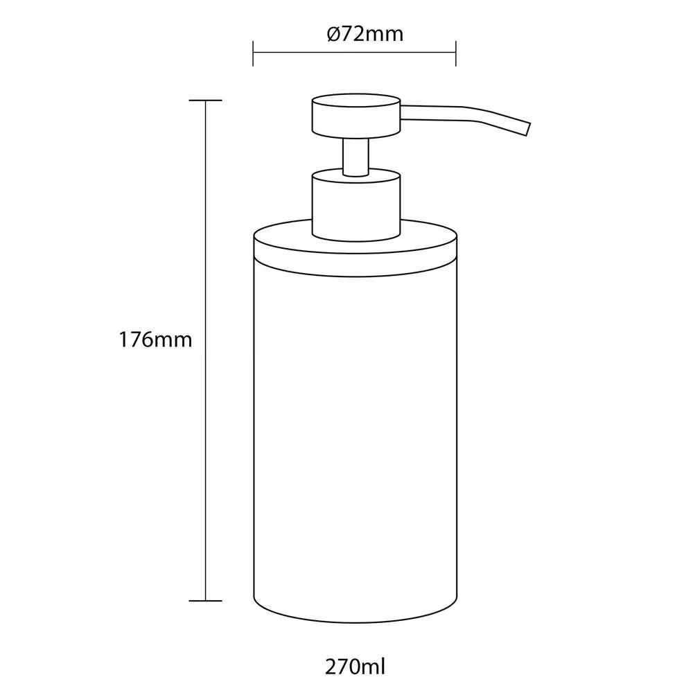 Ντισπένσερ Επικαθήμενο Sealskin Grace 361910265 Άμμου 350ml - 8