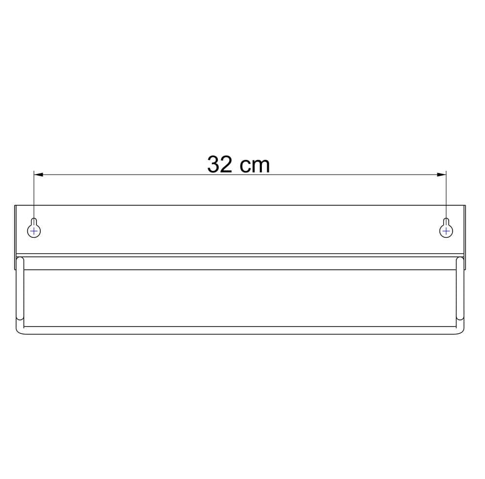 Ραφιέρα Sealskin Brix Small 362473419 Μαύρο 35x8x10cm - 9
