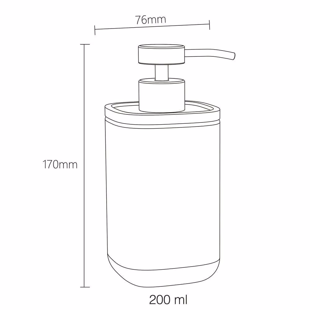Ντισπένσερ Επικαθήμενο Sealskin Mind 800055 Μαύρο 200ml - 7
