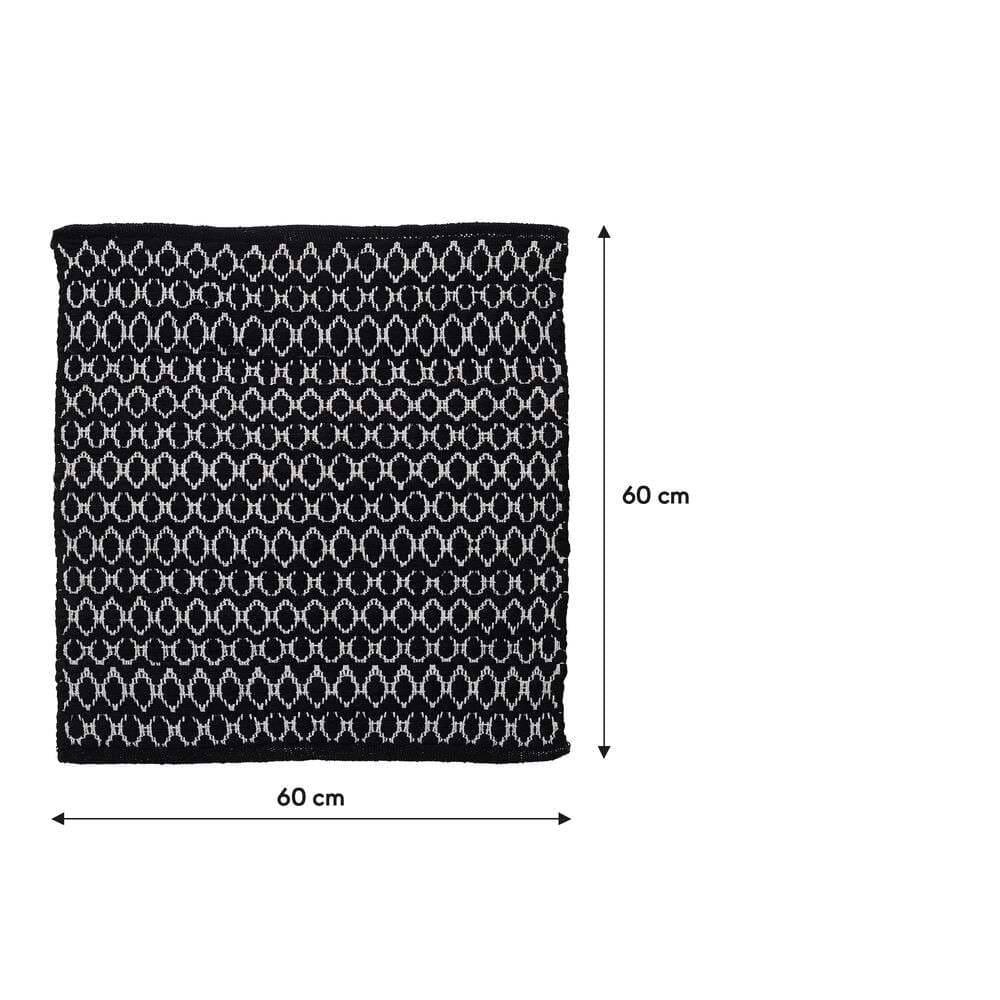 Πατάκι Μπάνιου Sealskin Boho 800102 Μαύρο 60x60cm - 9