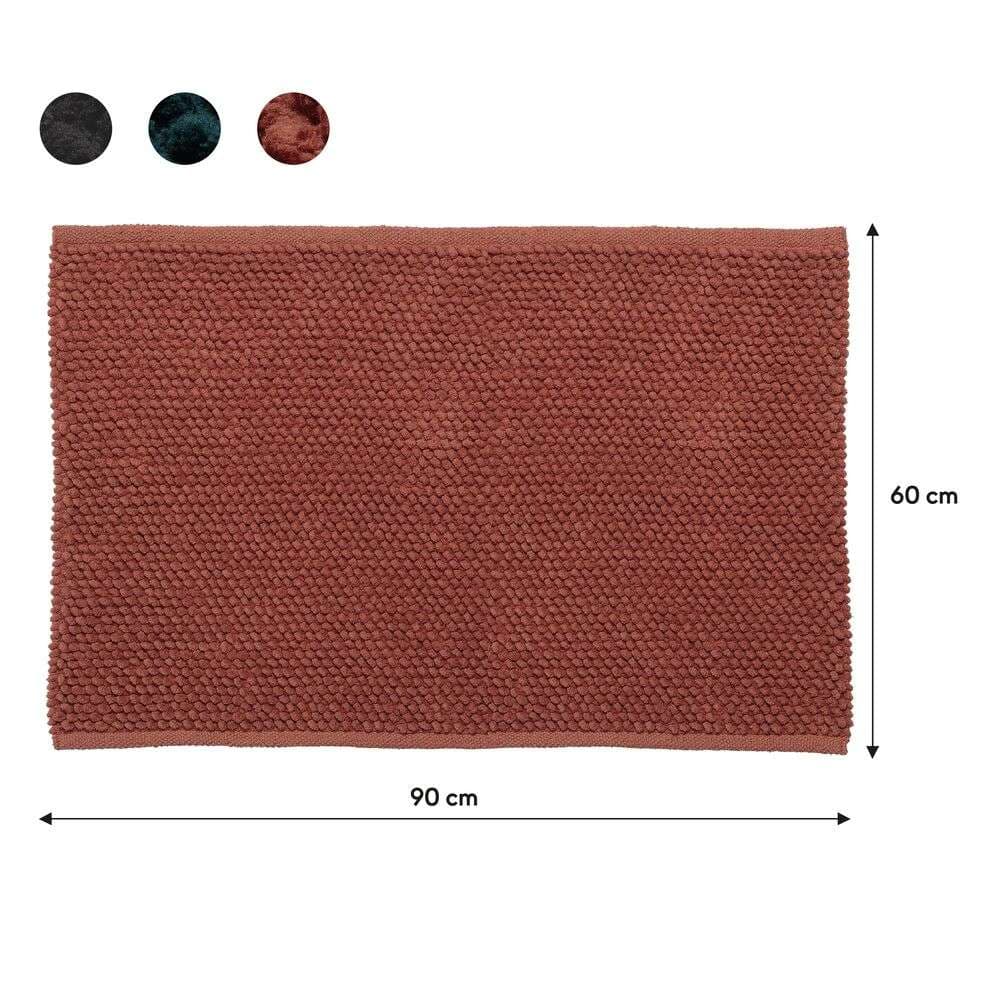 Πατάκι Μπάνιου Sealskin Delhi 800111 Σκούρο Ροζ 60x90cm - 5