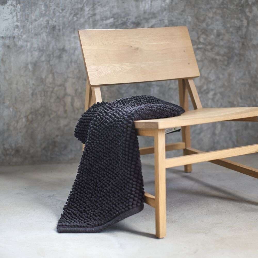 Πατάκι Μπάνιου Sealskin Delhi 800112 Σκούρο Γκρι 60x60cm - 4
