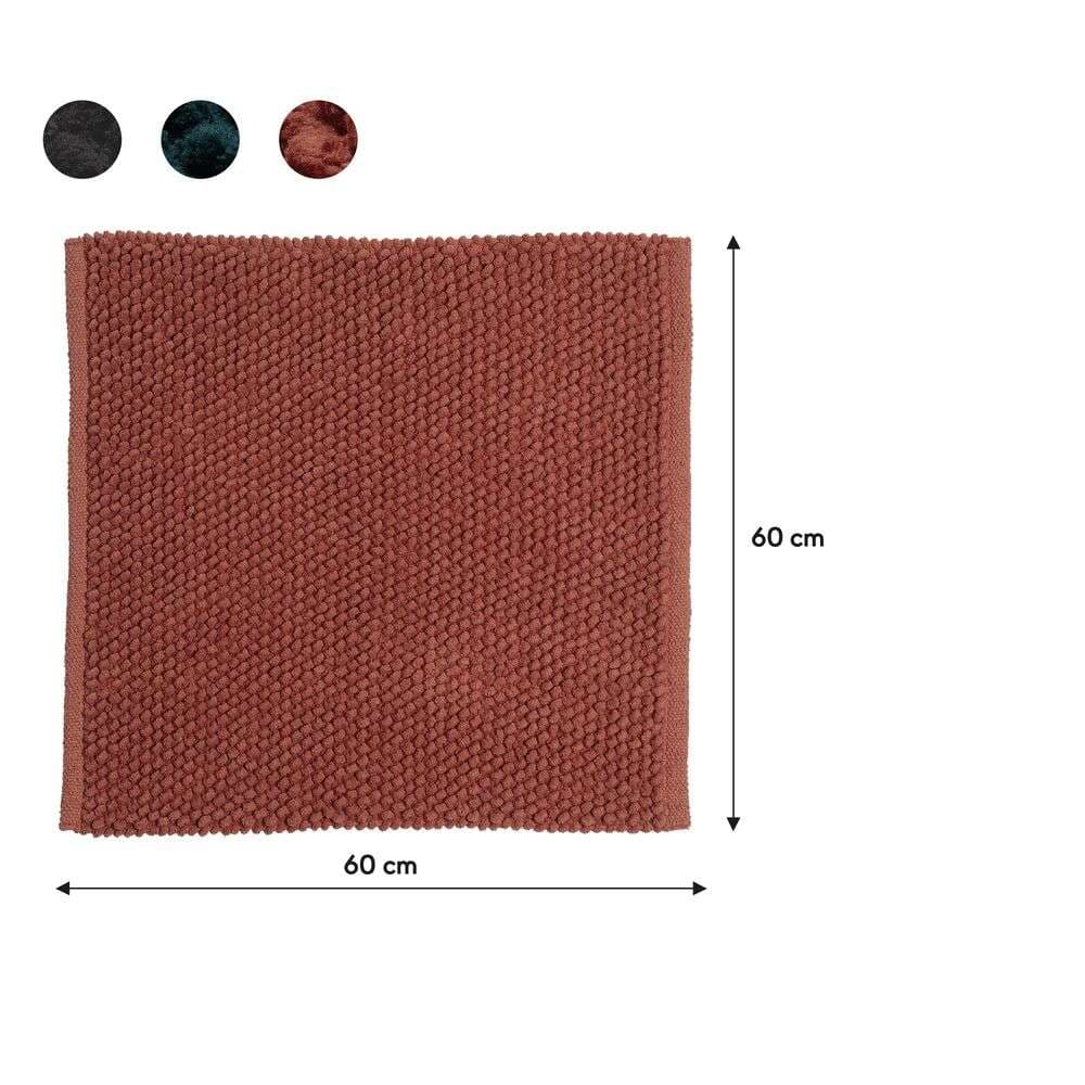 Πατάκι Μπάνιου Sealskin Delhi 800114 Σκούρο Ροζ 60x60cm - 6