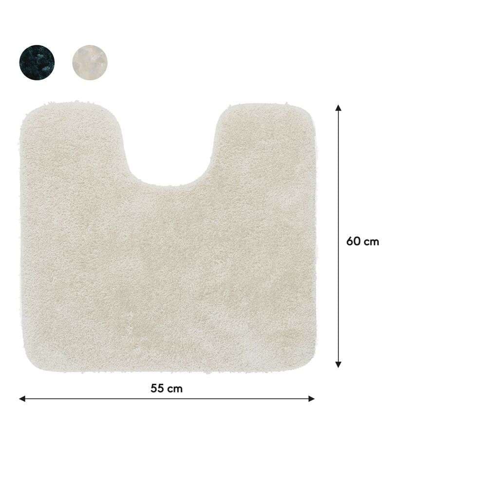 Πατάκι Λεκάνης Sealskin Angora 800124 Εκρού 55x60cm - 4