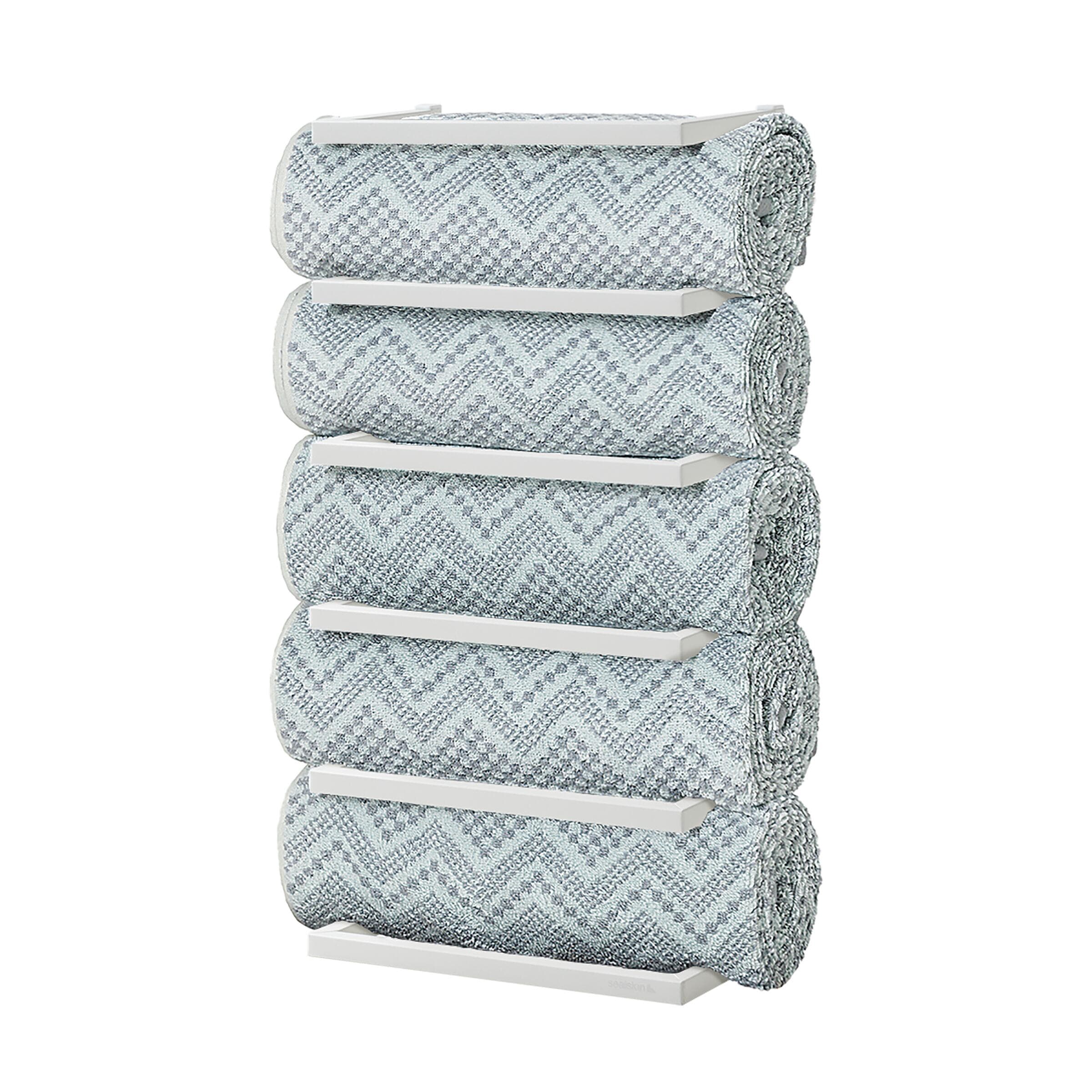 Πετσετοκρεμάστρα 5 Θέσεων Sealskin Carre 800259 Λευκό 24x12x48cm - 3
