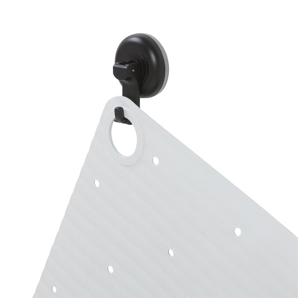 Αντιολισθητικό Πατάκι Μπάνιου Sealskin Ribb Hook 800620 Λευκό with Μαύρο 55x55cm - 9