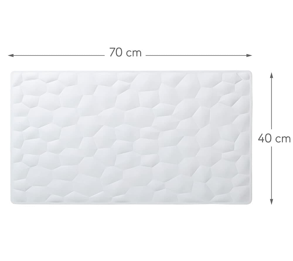 Αντιολισθητικό Πατάκι Μπάνιου Sealskin Jade 800627 Λευκό 40x70cm - 6