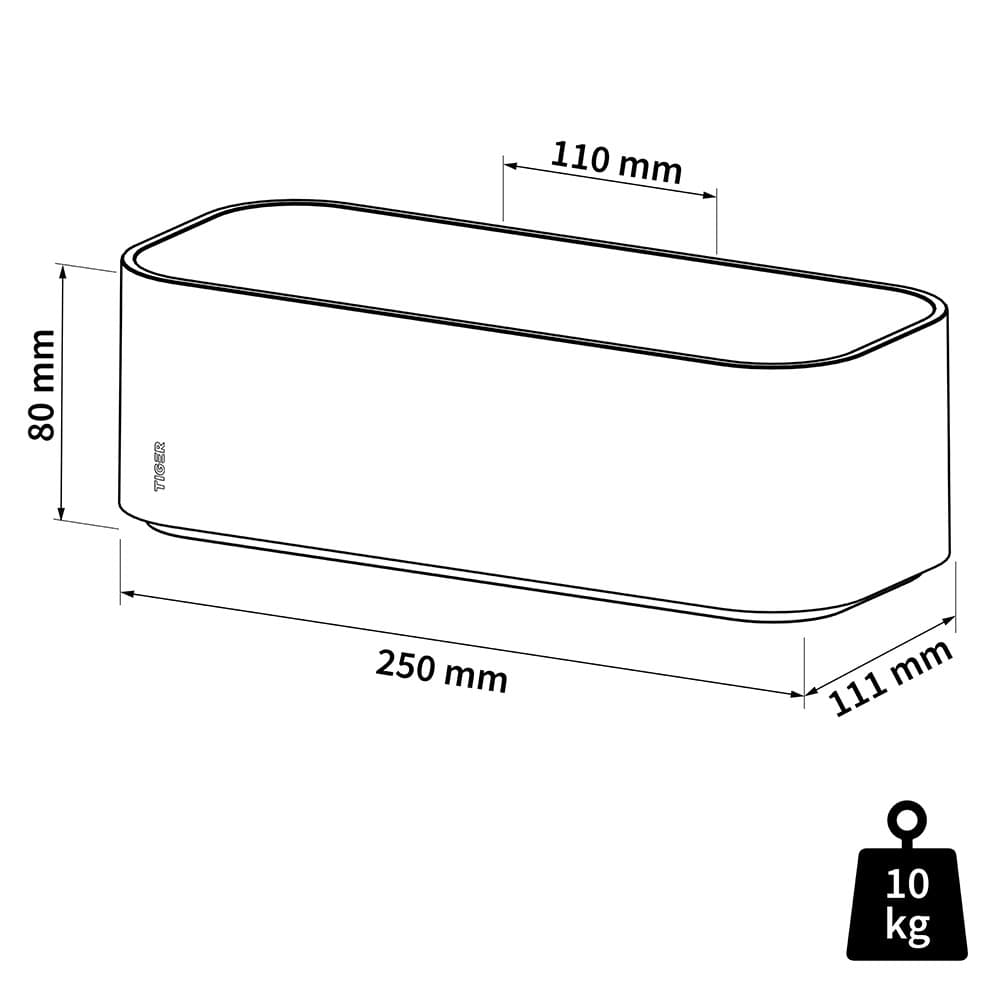 Σπογγοθήκη Tiger 2-Store 1500010746 Μαύρο 25x11x8cm - 11