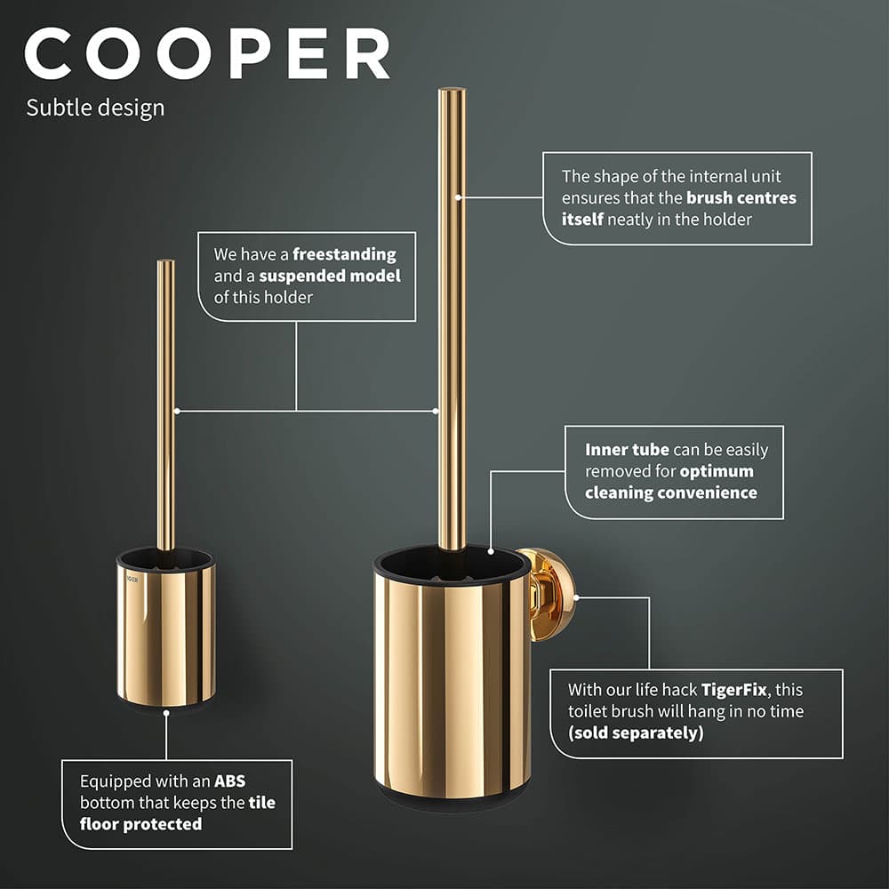 Πιγκάλ Επιδαπέδιο Tiger Cooper 800558 Μαύρο Χρυσό Γυαλιστερό 8,8x12,1x39,1cm - 5