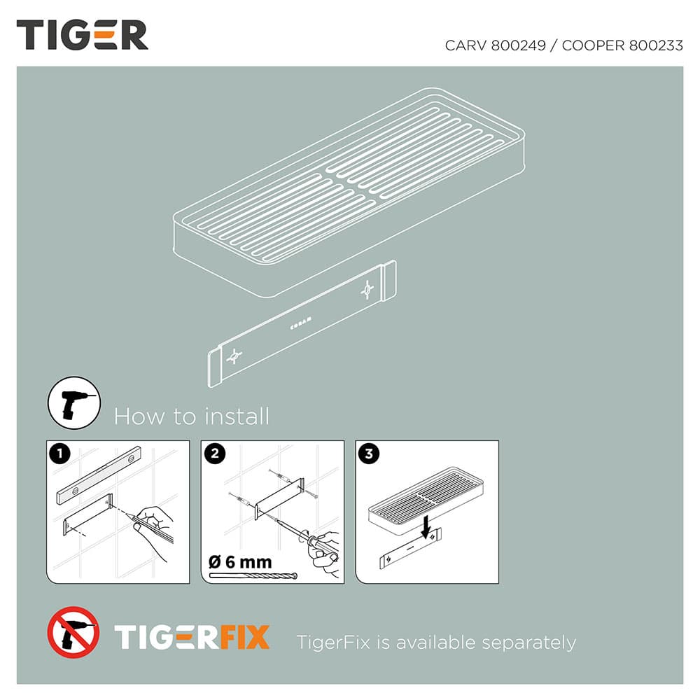 Ράφι Tiger Cooper 800561 Χρυσό 28x10,5x3,2cm - 9