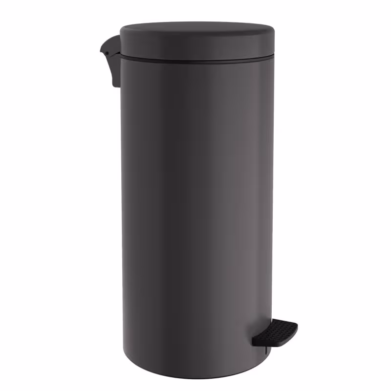 Χαρτοδοχείο Pam 20310-113 20lt soft close Ματ Ανθρακί Φ25x55cm