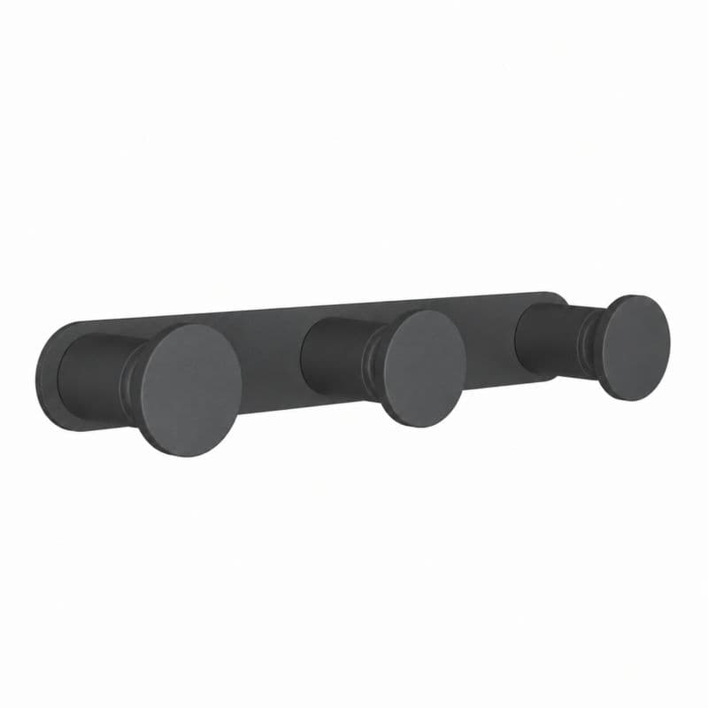 Άγκιστρο τριπλό Pam 71-113 Ματ Ανθρακί 17x3,5x2,5cm