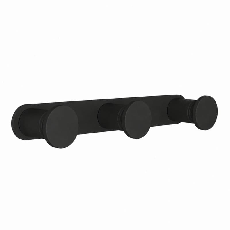 Άγκιστρο τριπλό Pam 71-403 Ματ Μαύρο 17x3,5x2,5cm - 1
