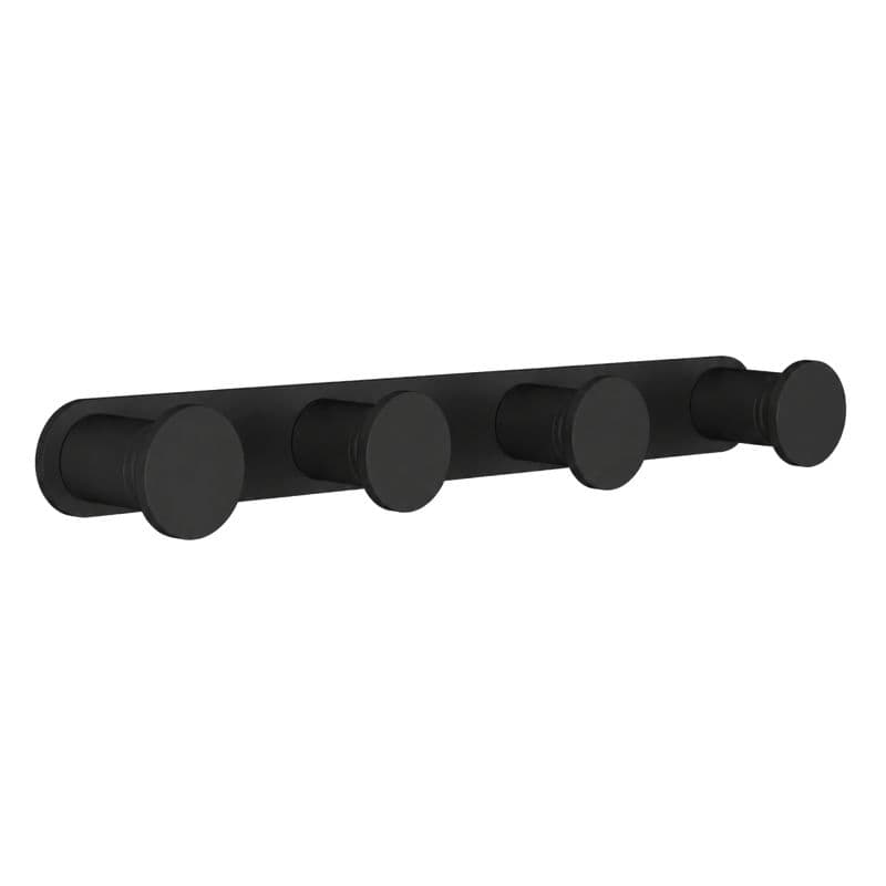 Άγκιστρο τετραπλό Pam 72-403 Ματ Μαύρο 24x3,5x2,5cm