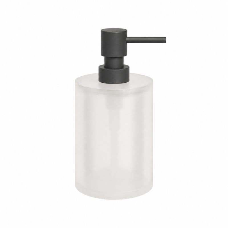 Ντισπένσερ Επικαθήμενο Pam 95-113 400ml Ματ Ανθρακί με πλαστικό λευκό Φ8x15cm