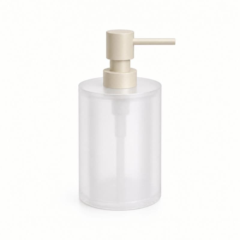 Ντισπένσερ Επικαθήμενο Pam 95-703 400ml Ματ Ivory με πλαστικό λευκό Φ8x15cm