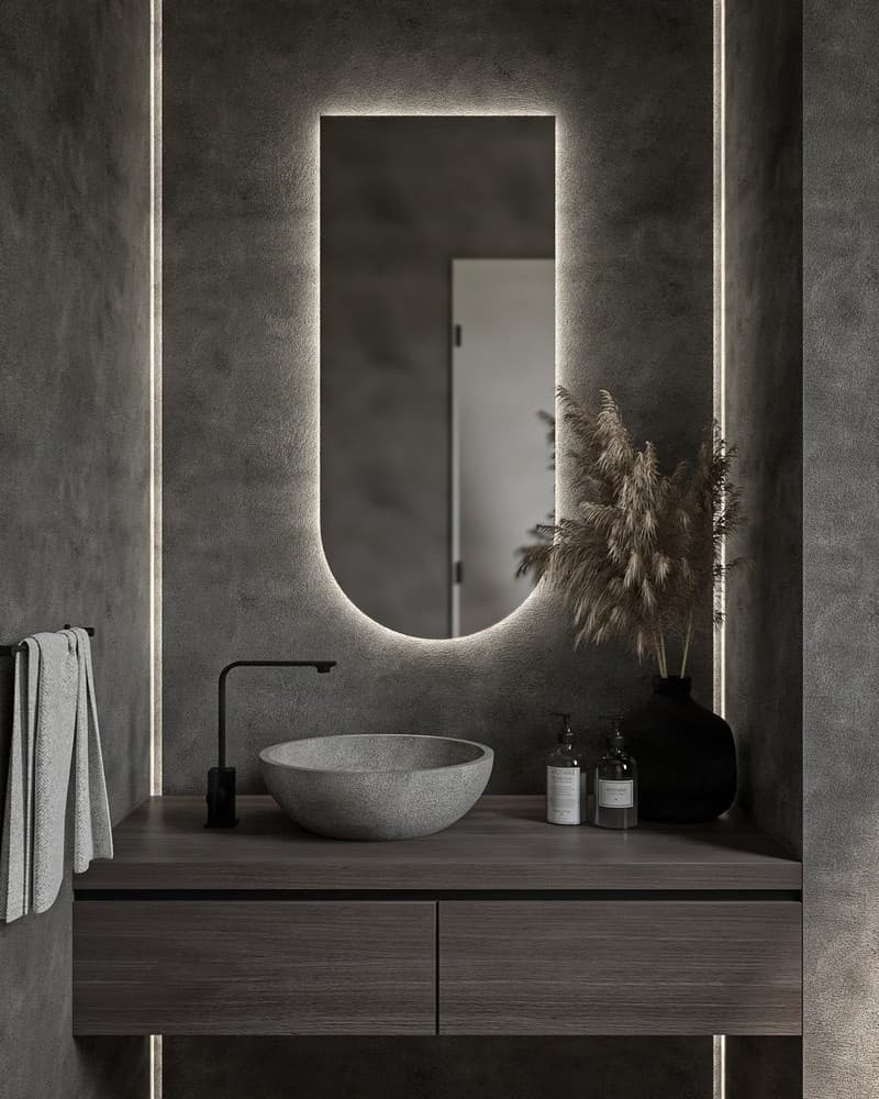 Καθρέπτης μπάνιου με Led Project Mirrors Arch 45x100cm