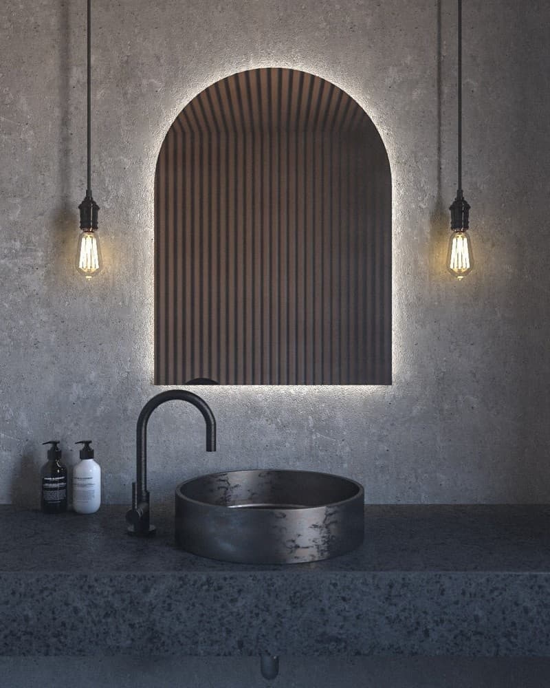 Καθρέπτης μπάνιου με Led Project Mirrors Arch 60x80cm