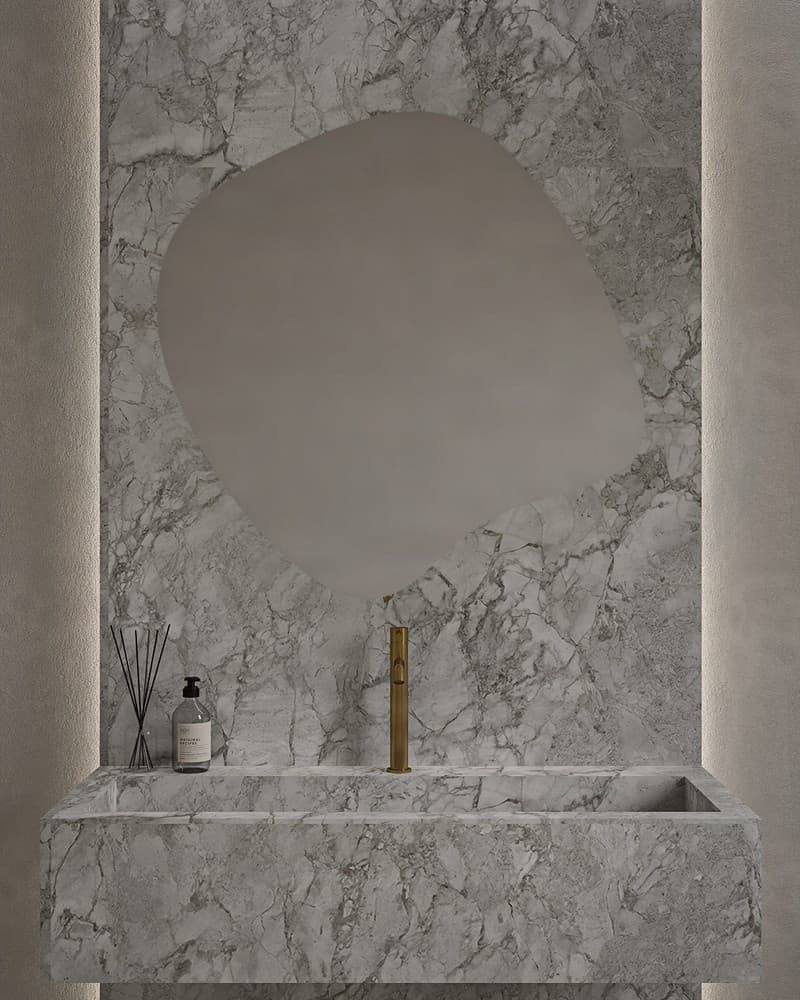 Καθρέπτης μπάνιου Project Mirrors Assymetrical 90x90cm