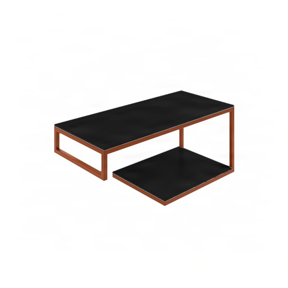 Βάση Νιπτήρα Project Mirrors Base A Ματ Χαλκός με Μαύρο Πάγκο 100x43cm