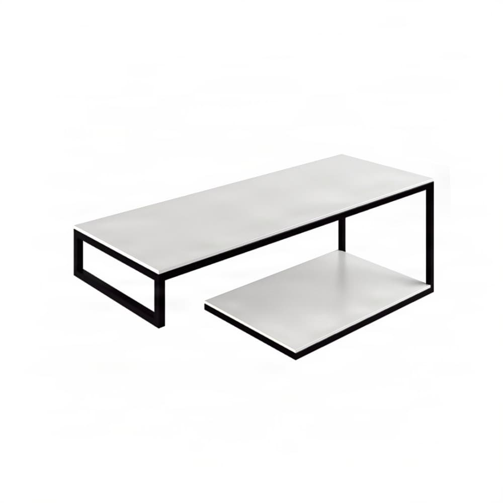 Βάση Νιπτήρα Project Mirrors Base A Ματ Μαύρο με Λευκό Πάγκο 120x43cm