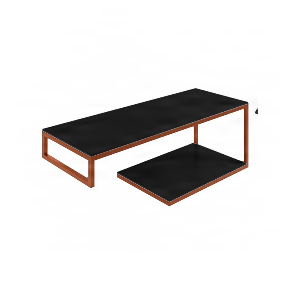Βάση Νιπτήρα Project Mirrors Base A Ματ Χαλκός με Μαύρο Πάγκο 120x43cm