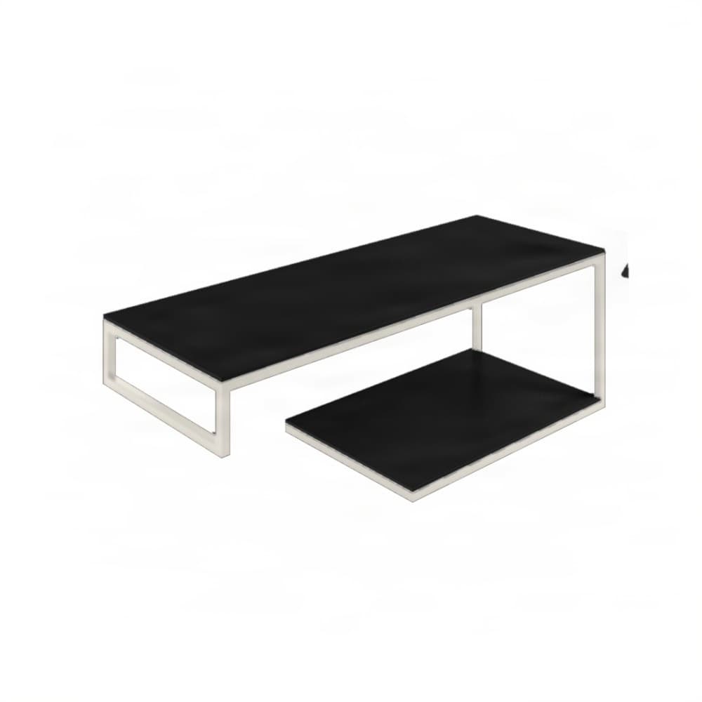 Βάση Νιπτήρα Project Mirrors Base A Ματ Λευκό με Μαύρο Πάγκο 120x43cm