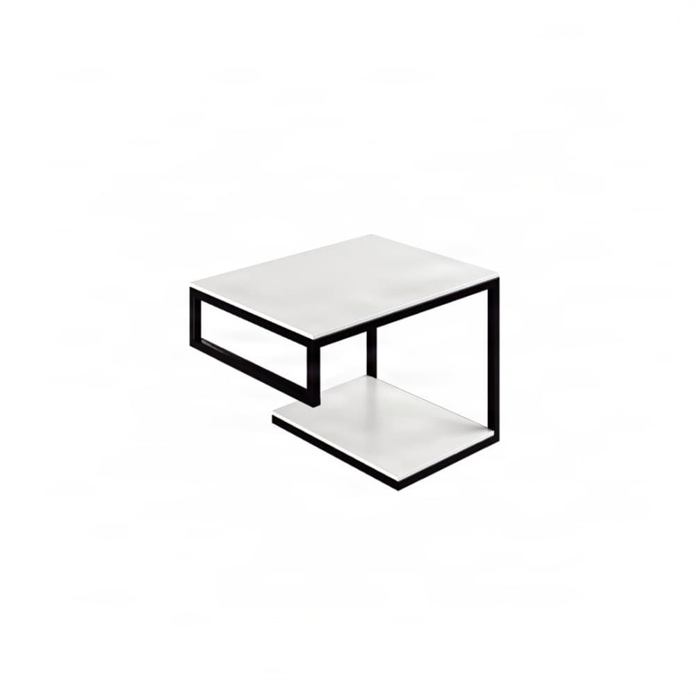 Βάση Νιπτήρα Project Mirrors Base A Ματ Μαύρο με Λευκό Πάγκο 60x43cm
