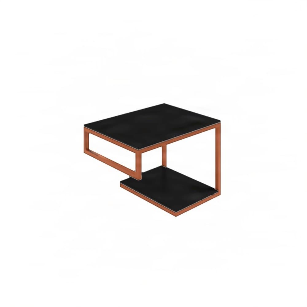 Βάση Νιπτήρα Project Mirrors Base A Ματ Χαλκός με Μαύρο Πάγκο 60x43cm