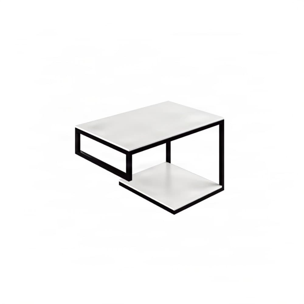 Βάση Νιπτήρα Project Mirrors Base A Ματ Μαύρο με Λευκό Πάγκο 70x43cm