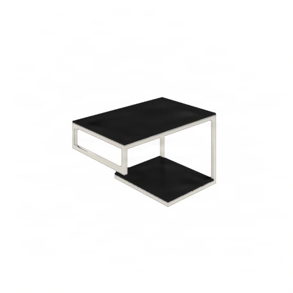 Βάση Νιπτήρα Project Mirrors Base A Ματ Λευκό με Μαύρο Πάγκο 70x43cm