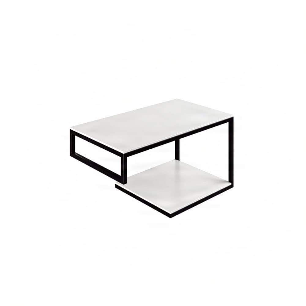Βάση Νιπτήρα Project Mirrors Base A Ματ Μαύρο με Λευκό Πάγκο 80x43cm