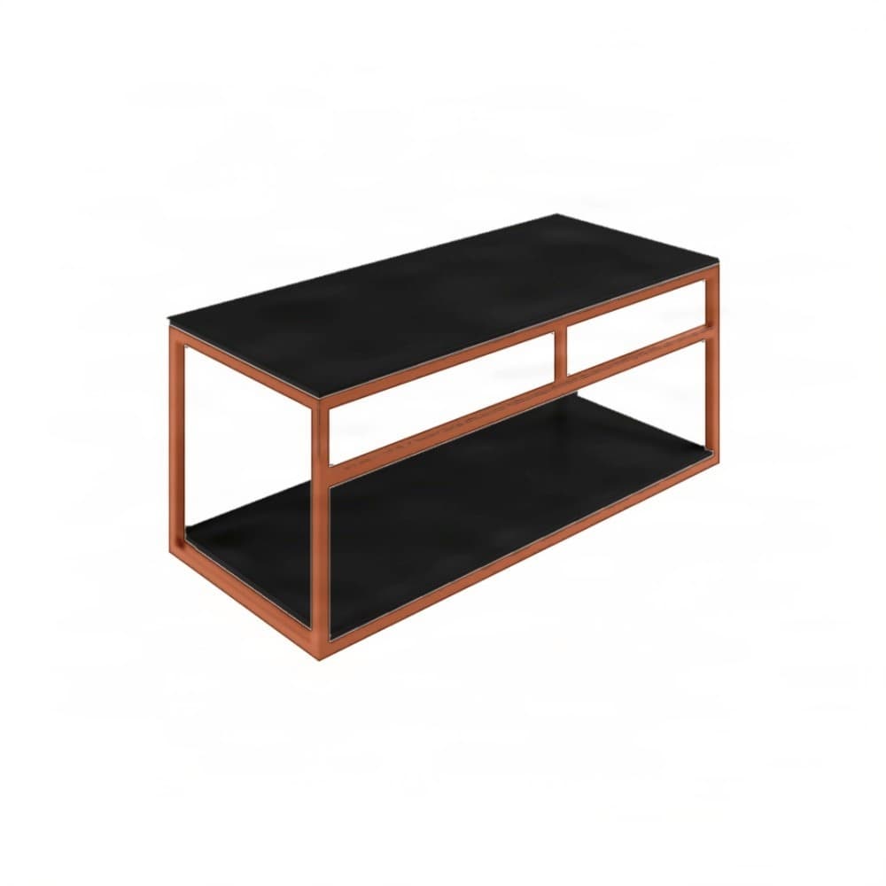 Βάση Νιπτήρα Project Mirrors Base B Ματ Χαλκός με Μαύρο Πάγκο 100x43cm
