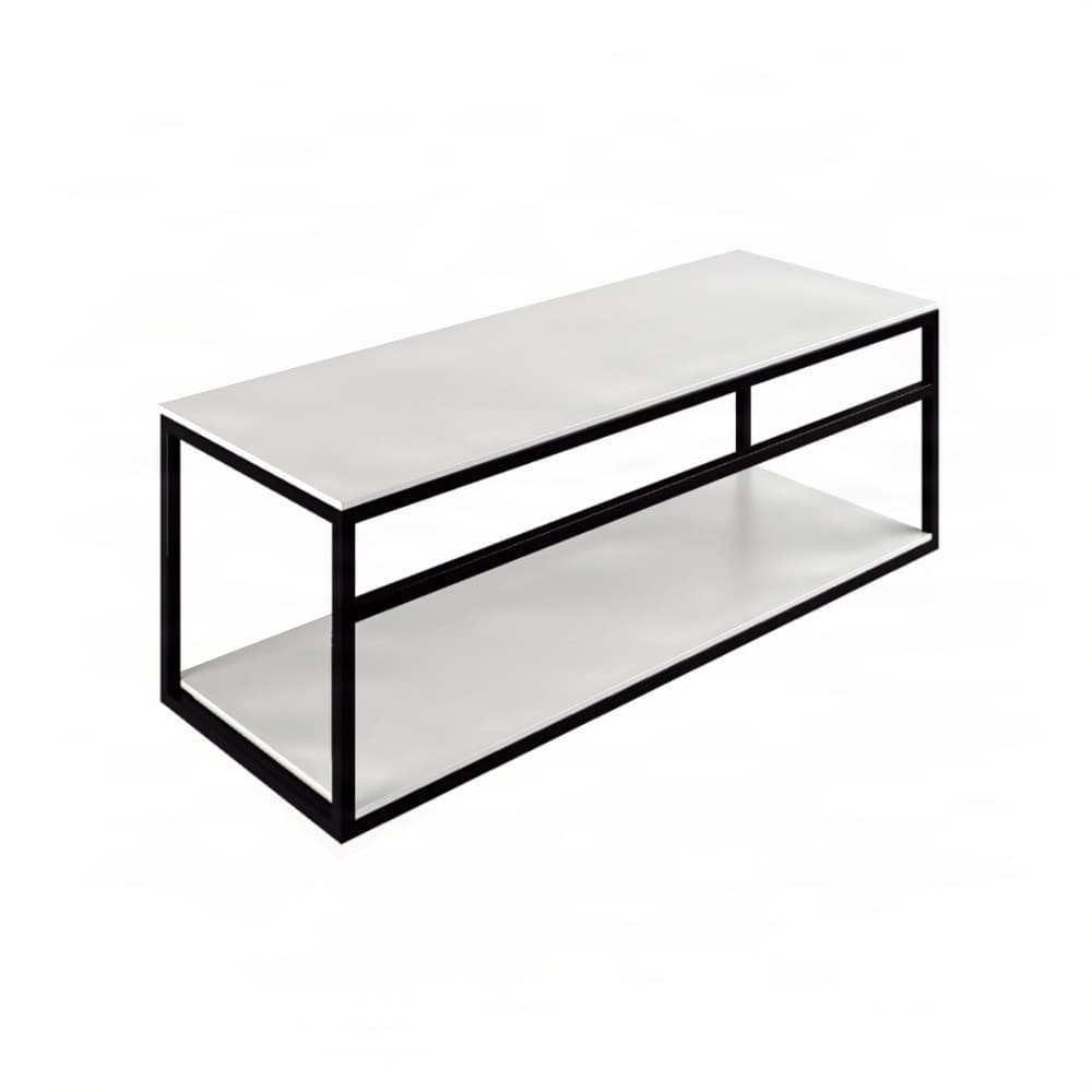 Βάση Νιπτήρα Project Mirrors Base B Ματ Μαύρο με Λευκό Πάγκο 120x43cm