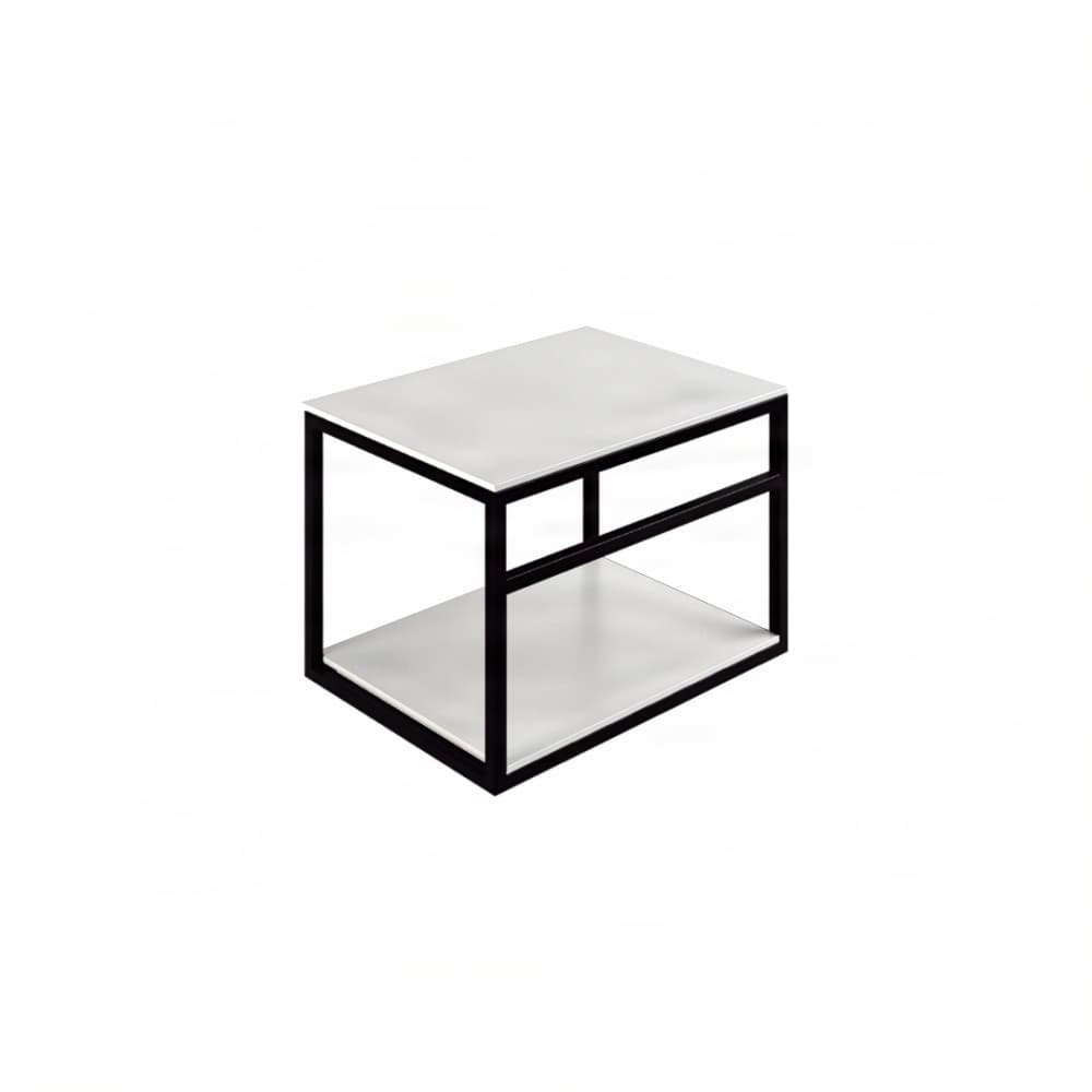 Βάση Νιπτήρα Project Mirrors Base B Ματ Μαύρο με Λευκό Πάγκο 60x43cm