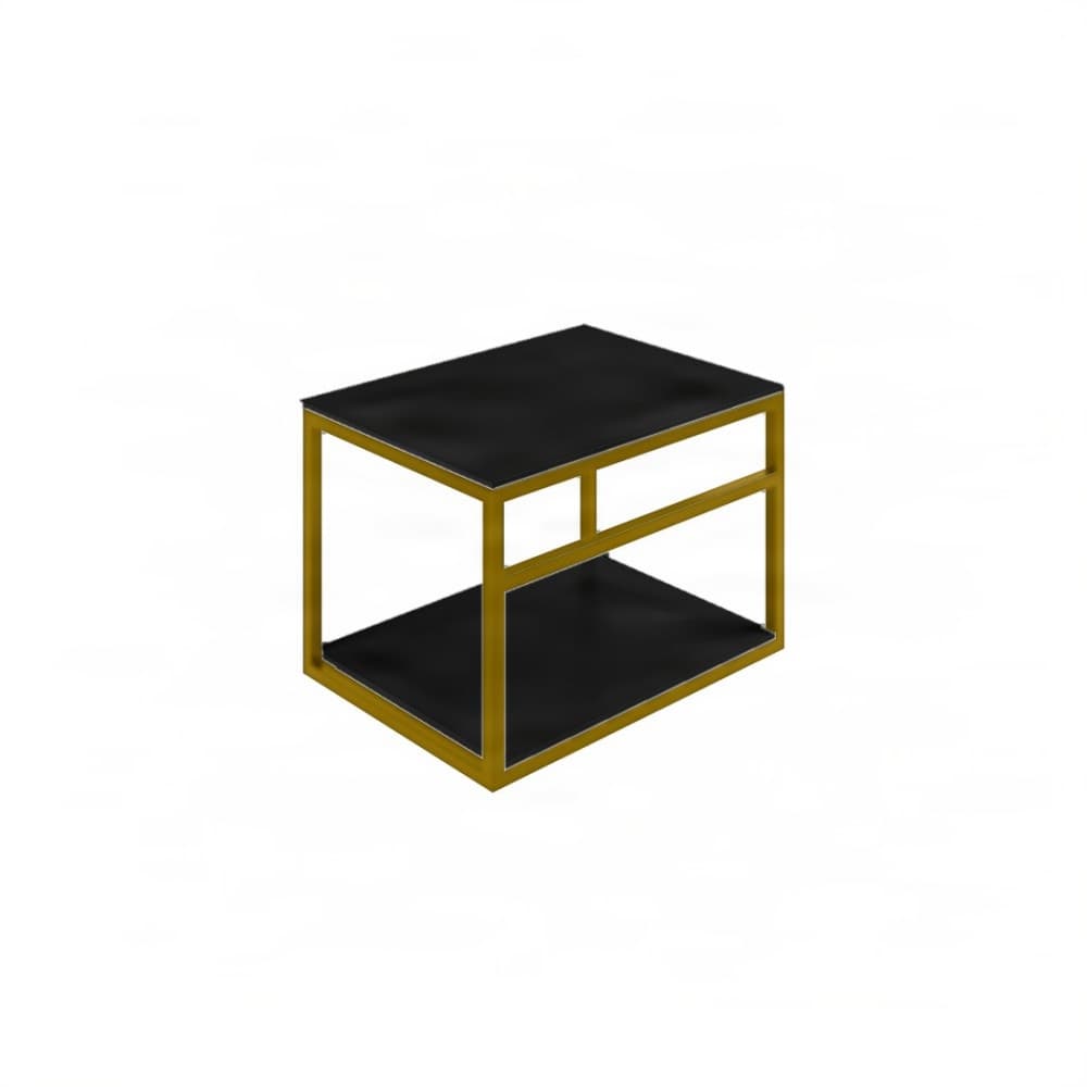 Βάση Νιπτήρα Project Mirrors Base B Ματ Χρυσό με Μαύρο Πάγκο 60x43cm